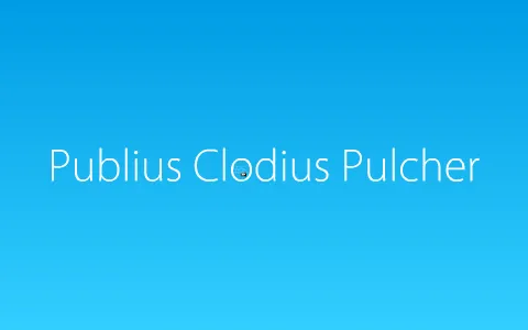 Publius Clodius Pulcher